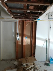 water damage restoration - tear out