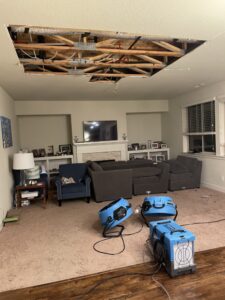 drying wet carpet